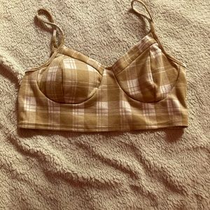 J for justify padded large bra tank top slightly used